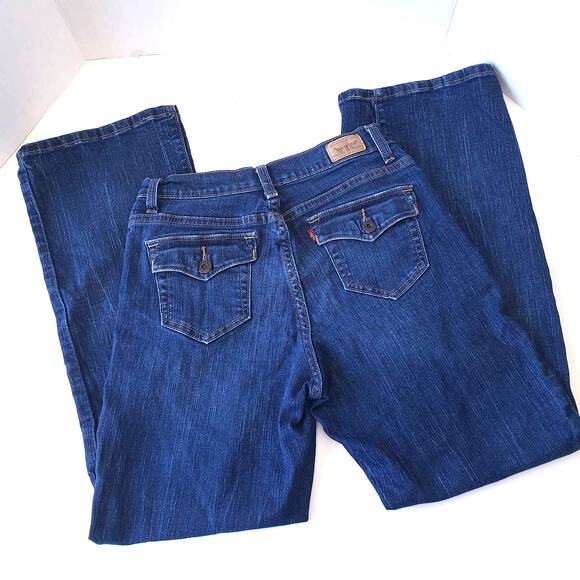 Levis Women 512 Y2K Womens Jeans Sz 8 S/C Preppy Perfectly Slimming Boot Cut - Picture 4 of 10